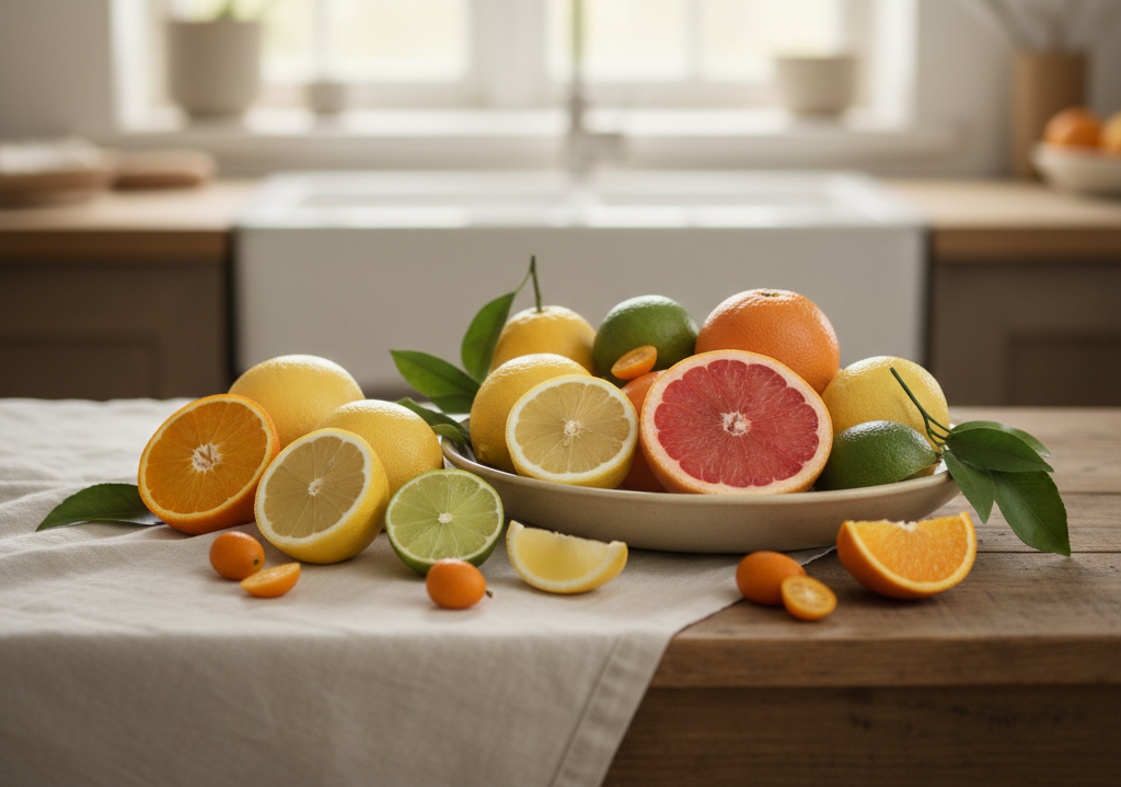 Limoneno en cáscaras de frutas cítricas